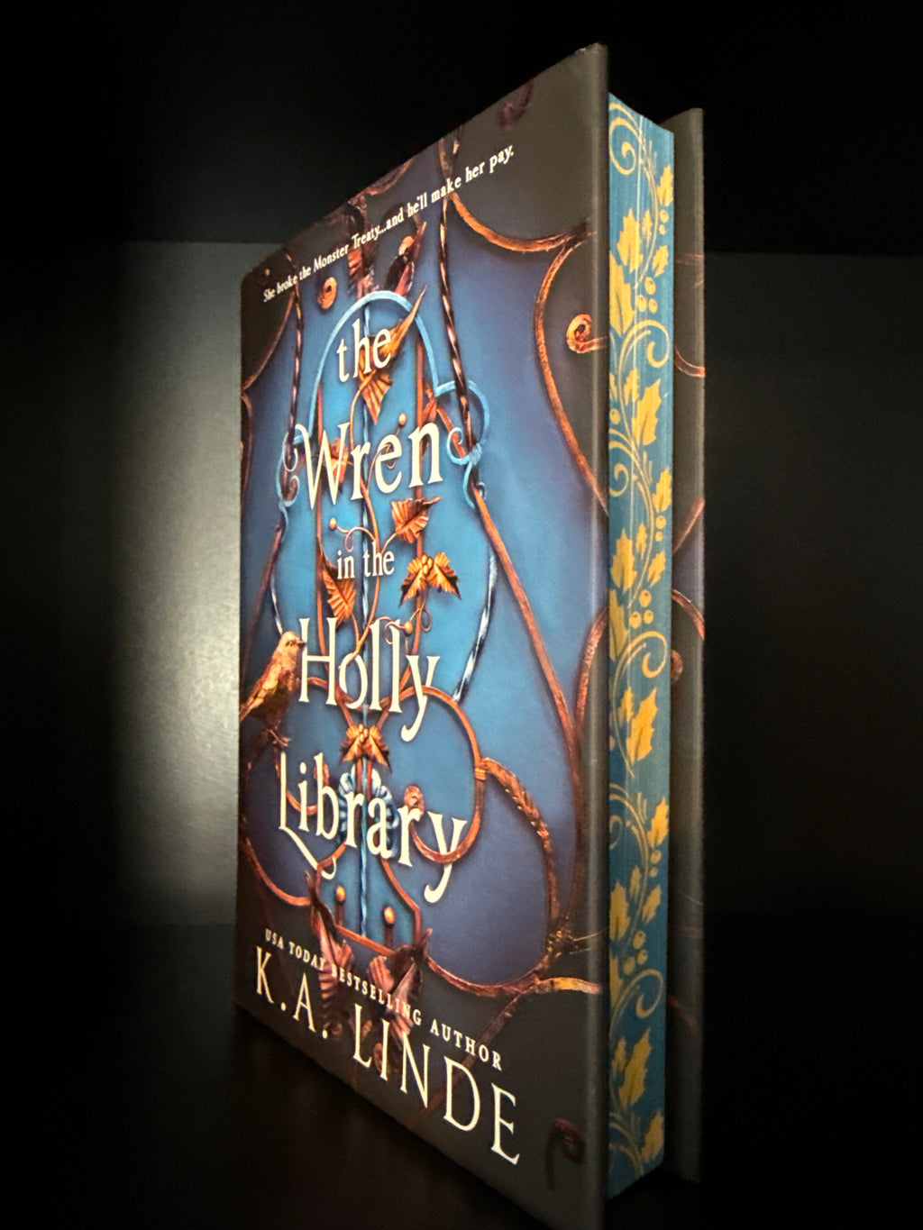 Wren in the Holly Library by KA Linde (deluxe/overstock)