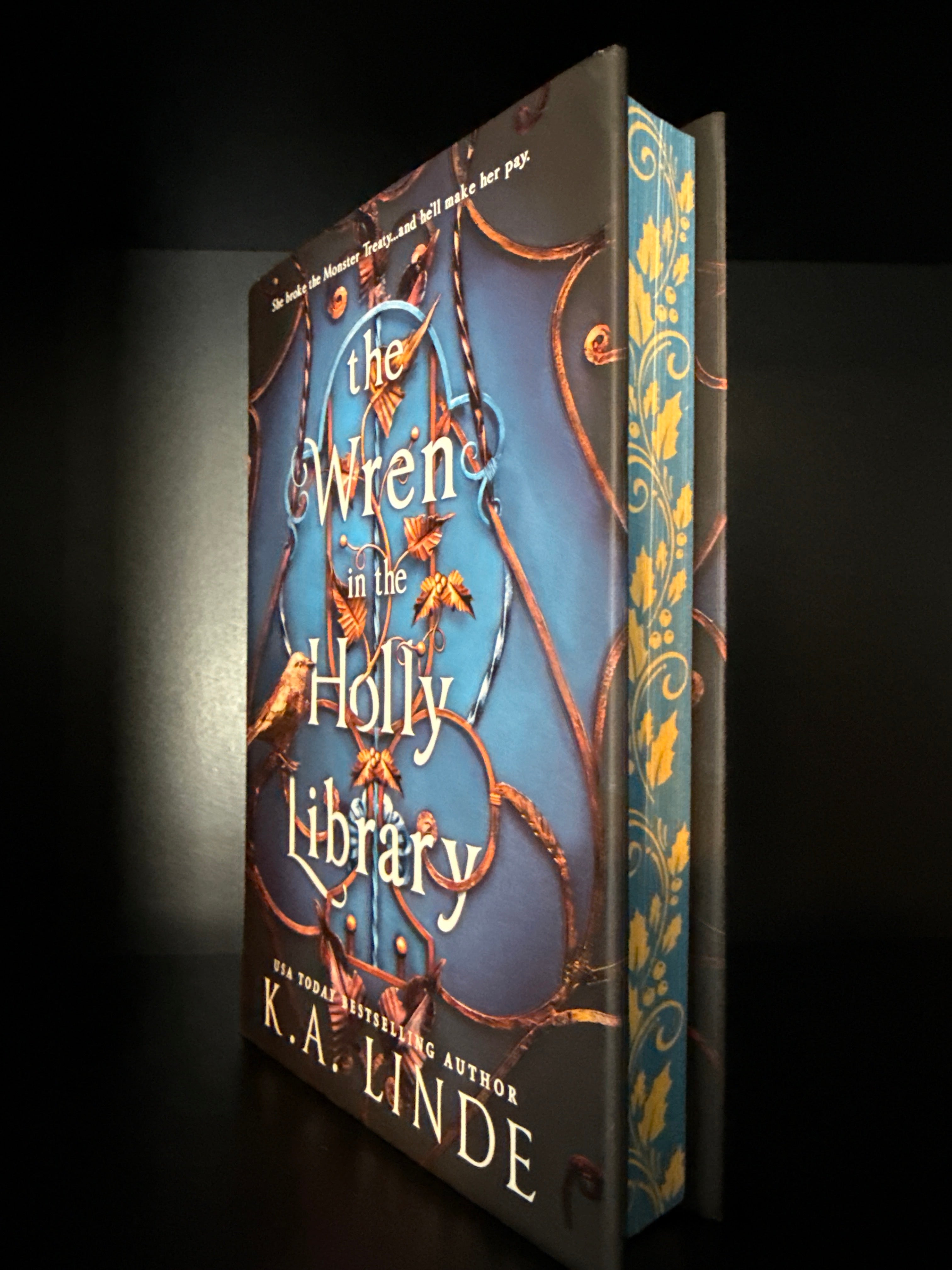 Wren in the Holly Library by KA Linde (deluxe/overstock)