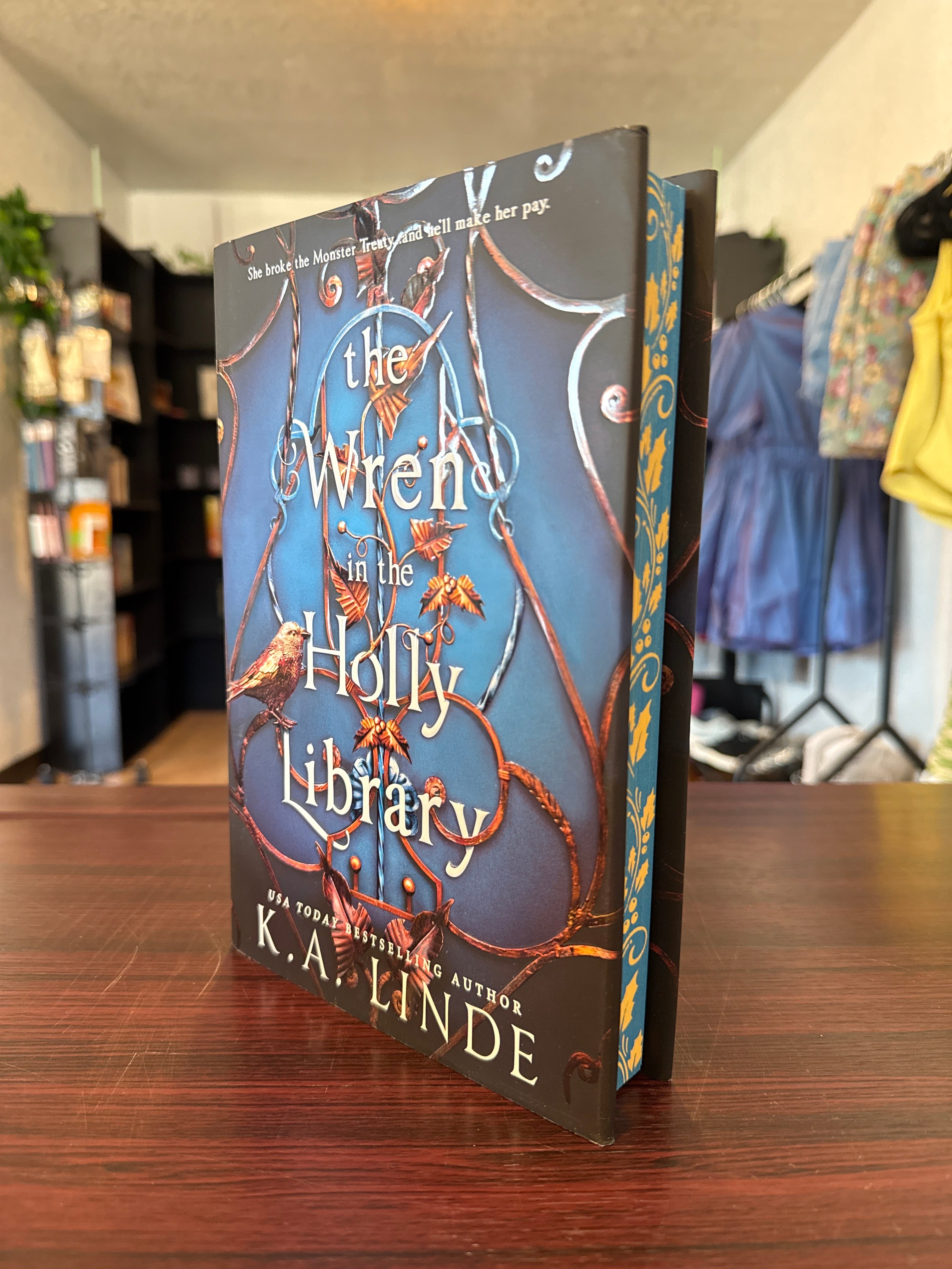 The Wren in the Holly Library - Overstock