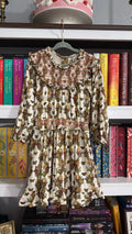 3t KQ butterfly floral smocked dress