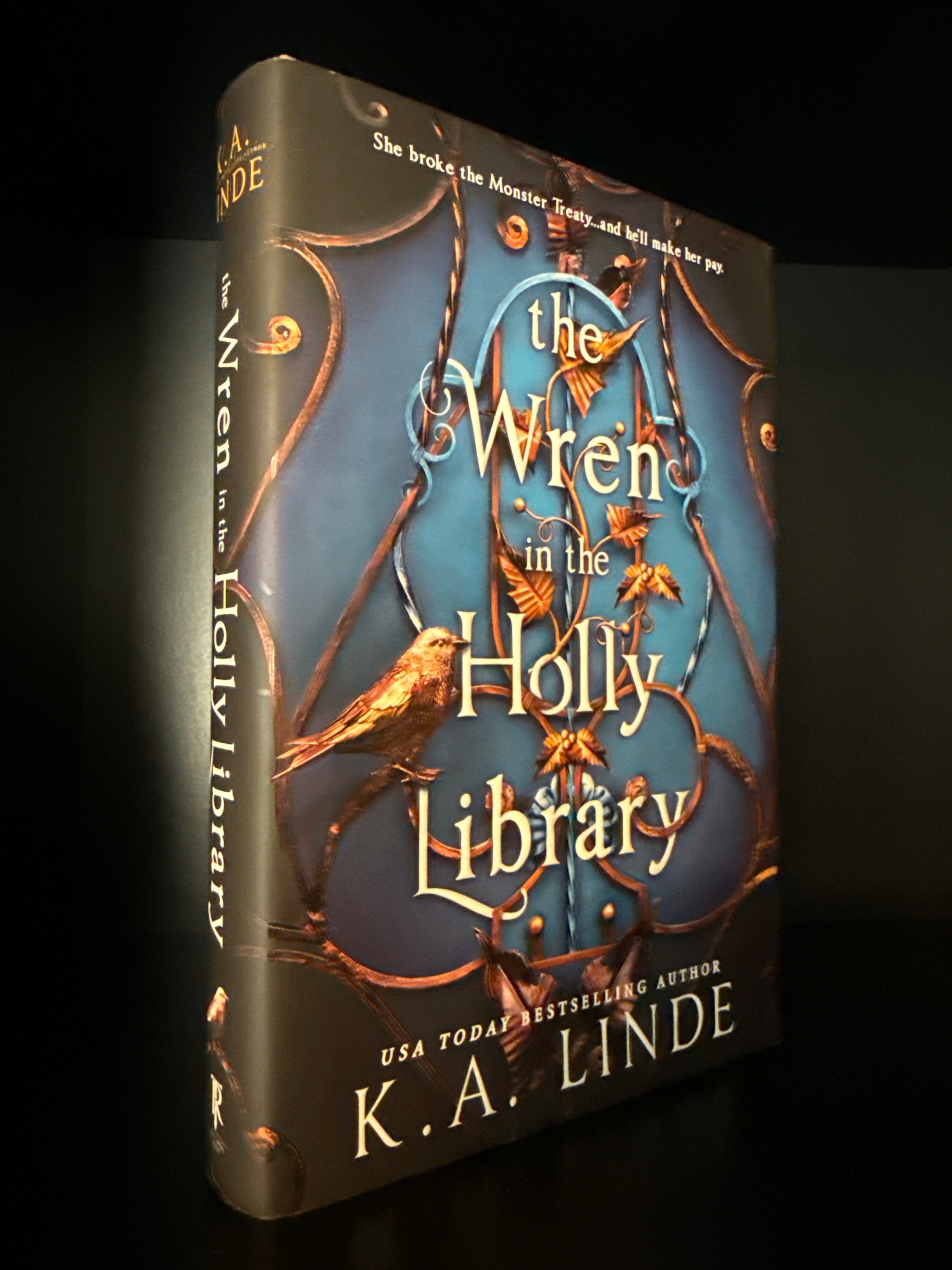 Wren in the Holly Library by KA Linde (deluxe/overstock)