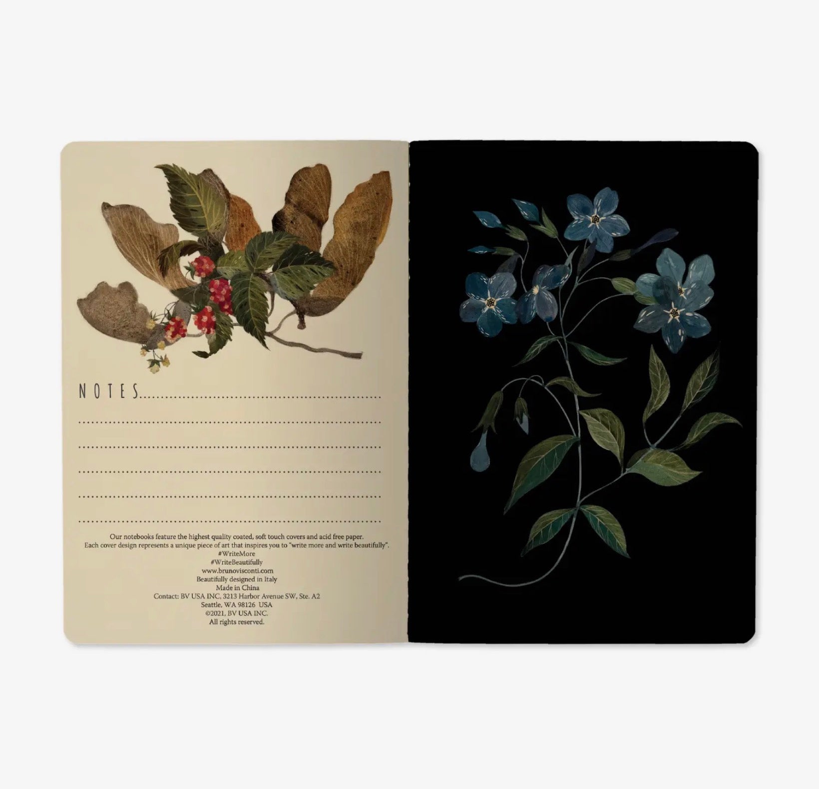 Forest flowers notebook