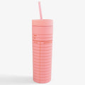 Library card 16oz tumbler - pink