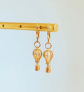 Hot air balloon earrings