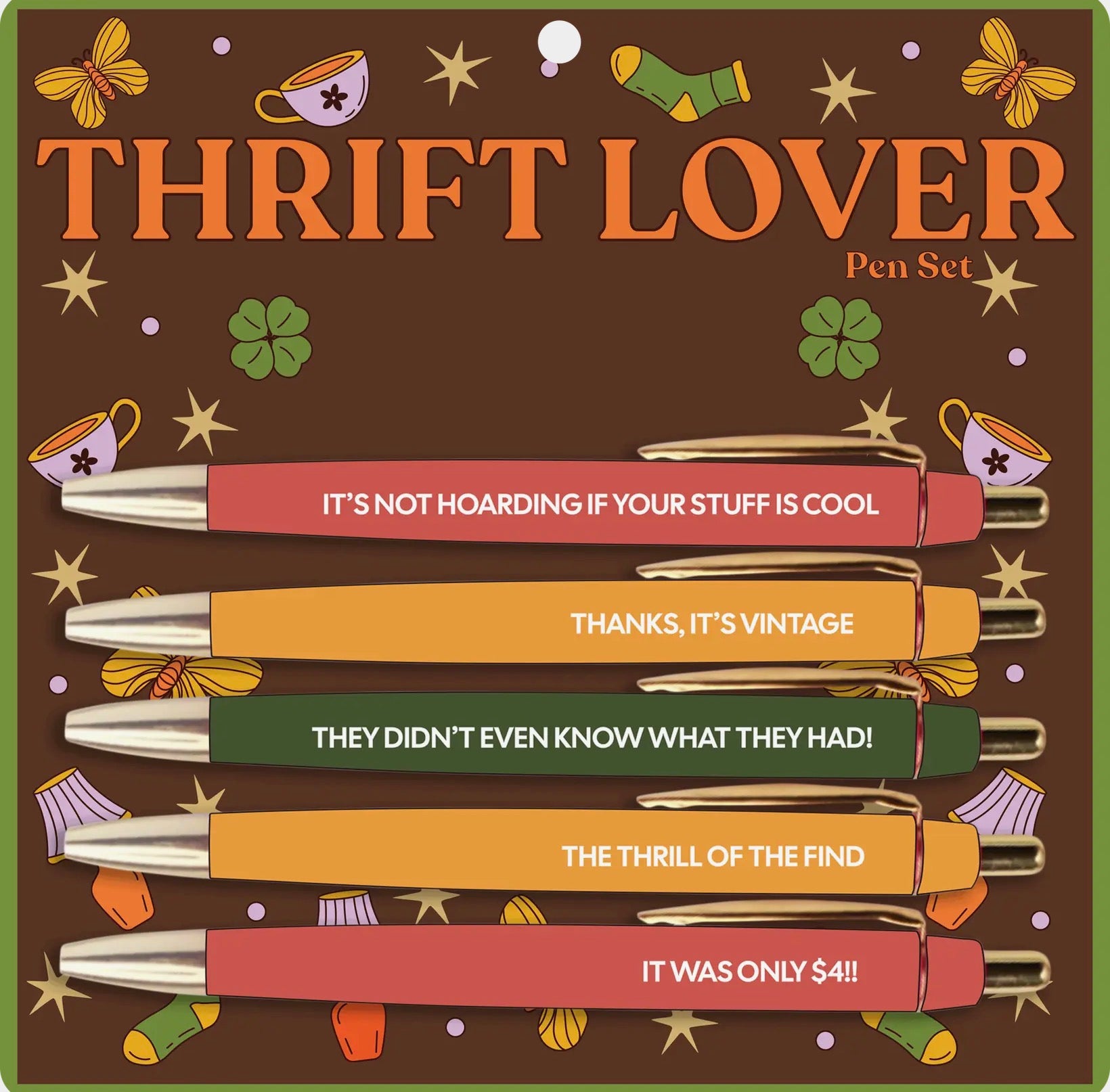 Thrift lover pen set