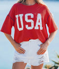 USA oversized tee