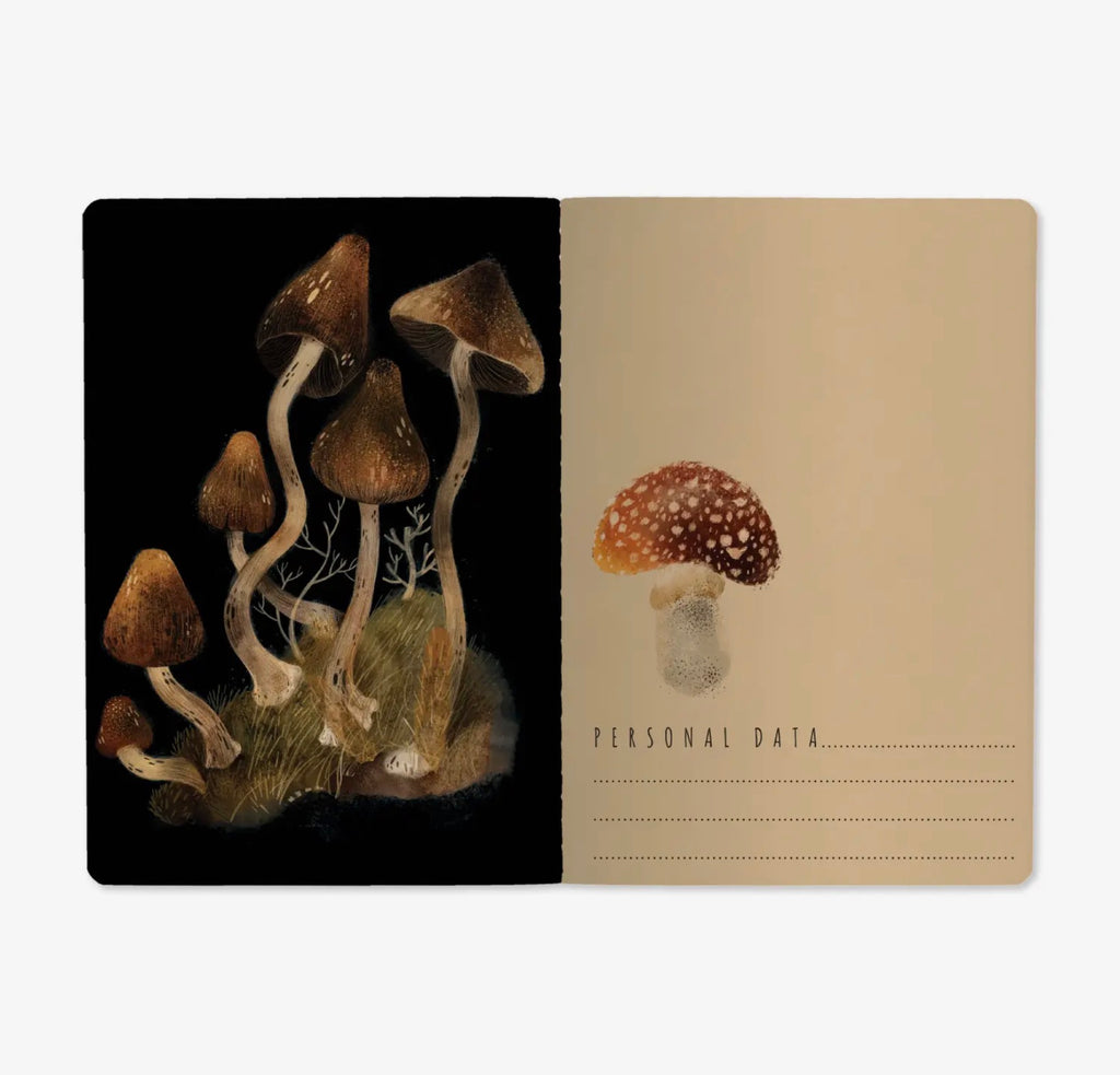 Forest mushroom notebook