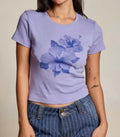 Hibiscus baby tee