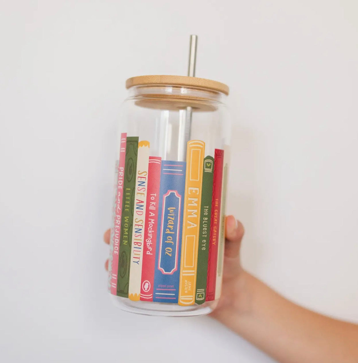 Books glass cup