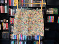 Floral jacquard mini skirt